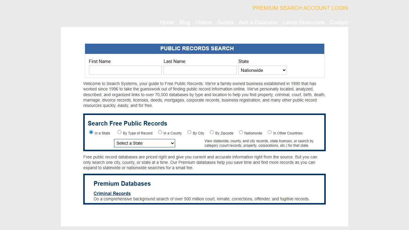 Public Records | Search the Original Resource Worldwide